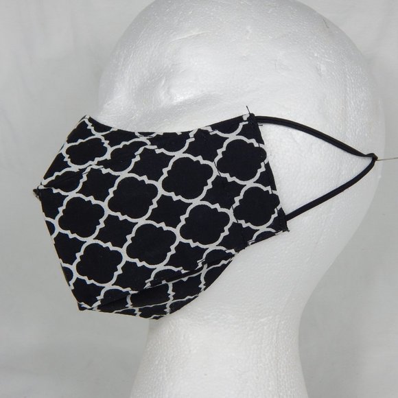 Beautiful Handmade Face Mask Kids 5-10yo. Black - Picture 2 of 6